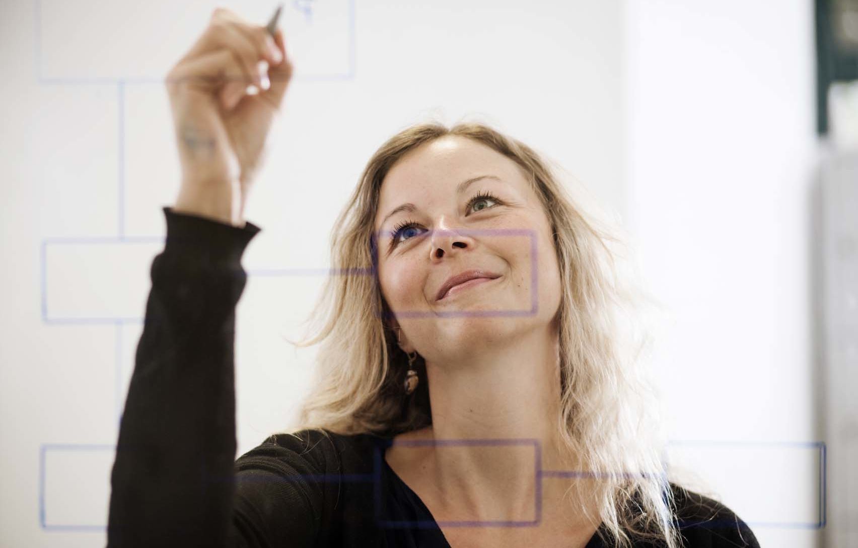 Wirtschaftswissenschaften Studierende lernen in der Vorlesung